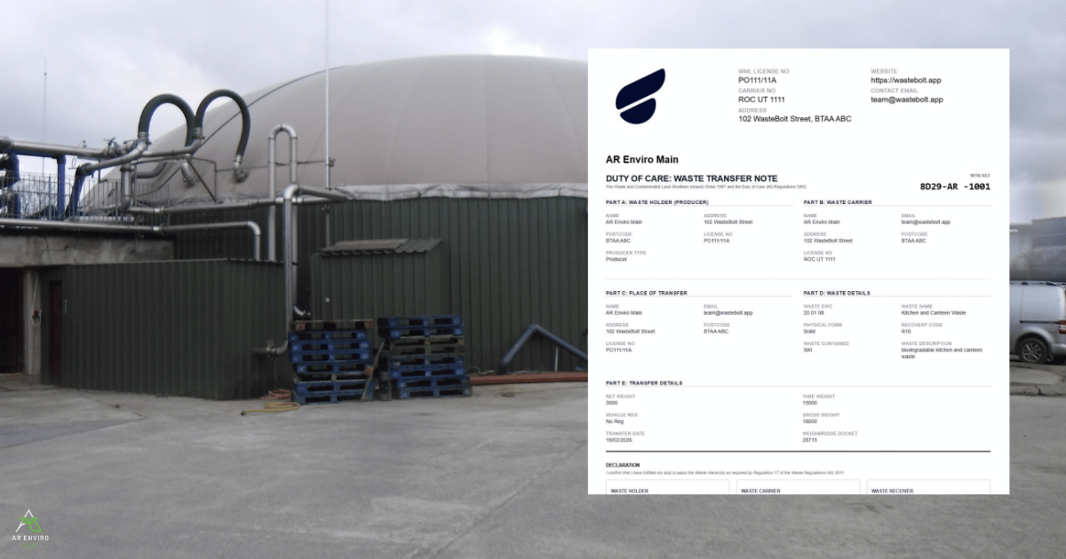 Waste Transfer Notes: A Complete Guide for Farms and AD Plants